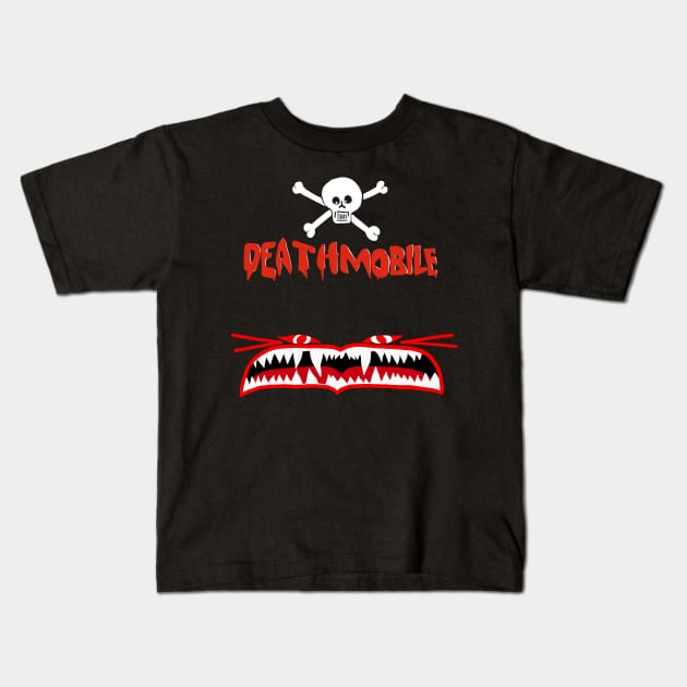 Deathmobile Kids T-Shirt by Wright Art